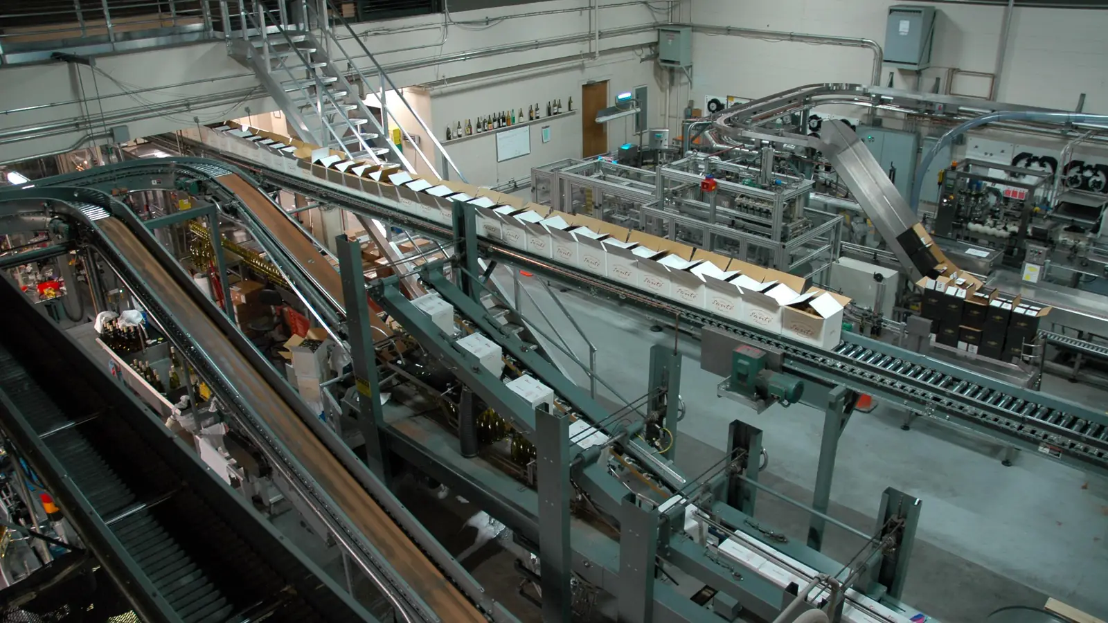 Packaging production line at a manufacturing plant, where private label sourcing turns a brief into finished goods